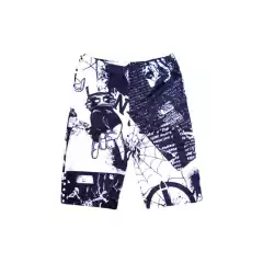 Biker Mosaico Rock de la Paz Blanco y Negro