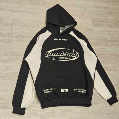 Buzo Hoodie Boxy Twinkling Negro