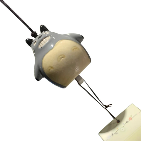 Colgante Totoro Sonriendo Campana Ceramica