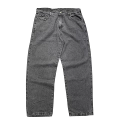 Pantalon Jean Baggy Y2k Gris Oscuro