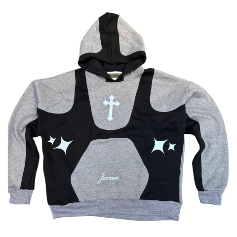 Buzo Hoodie Cruces y Estrellas Reflex