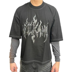 Remera Manga Larga Boxy Vulkano Tribal - comprar online