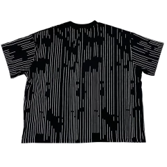 Remera Boxy Fit Rayada Circlee Negra Y Blanco - comprar online