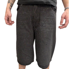 Bermuda Negra Full Strass - KITCH TECH