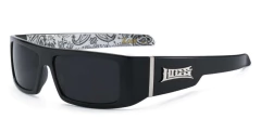 Anteojos Locs Negro Mate Bandana Blanca N°9058