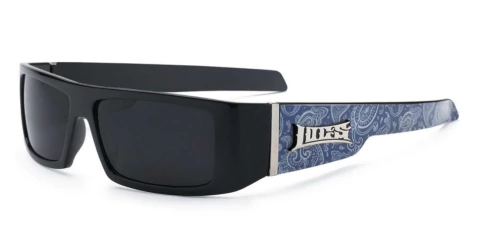 Anteojos Locs Negro Bandana X Fuera Azul N°9058