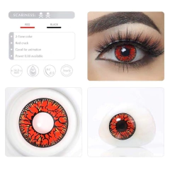 Lentes de contacto Fantasía Anime Cosplay Rojo Cracked CL218 en internet