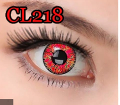 Lentes de contacto Fantasía Anime Cosplay Rojo Cracked CL218 - comprar online