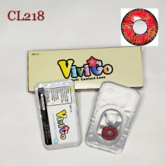 Imagen de Lentes de contacto Fantasía Anime Cosplay Rojo Cracked CL218