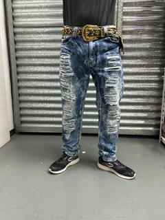 Pantalon Jean Dominican Chupin Importado Ripped Light Nevado South Pole - KITCH TECH