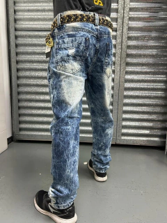 Pantalon Jean Dominican Chupin Importado Ripped Dark South Pole - tienda online