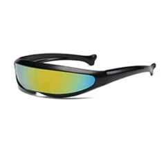 Anteojos Futuristas Dorado Y Plateado (quavo) Ciclope Nº85 - online store