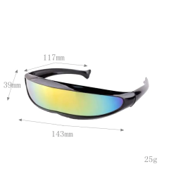 Anteojos Futuristas Dorado Y Plateado (quavo) Ciclope Nº85 - buy online