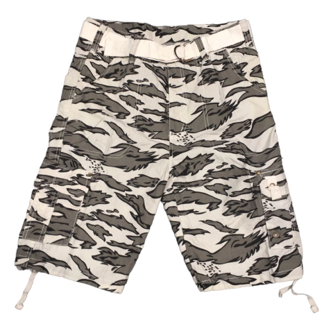 Bermuda short con Cinto Camuflada Gris Mod 2