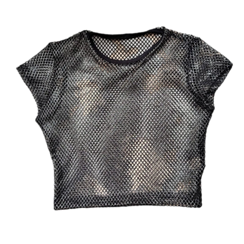 Crop Top Microtul Blanco Costuras - (copia)