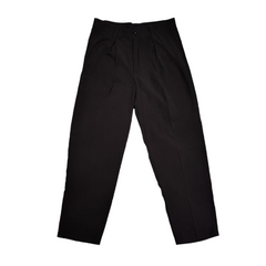 Pantalon Pinzado Sastrero Liso Negro