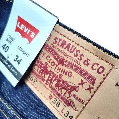 Jean Levi's Intervenido Azul Marino Monkey Nevermind - tienda online