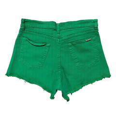 Short de Jean Tiro Alto Verde Claro - comprar online