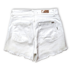 Short de Jean Tiro Alto Blanco - comprar online