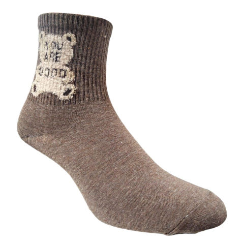 Medias Caña Media Osito Peludo Tobillo