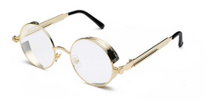Anteojos de sol Steampunk metalico Retro Finos B013