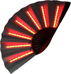 Abanico Led Pixel RGB Grande Bamboo Control Remoto - Negro - KITCH TECH