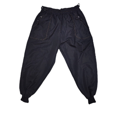 Pantalon Cargo Negro Costura Dorada Talle Especiales