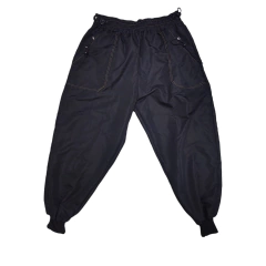 Pantalon Cargo Negro Costura Dorada Talle Especiales