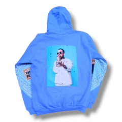 Buzo Celeste Hoodie Mac Miller