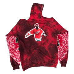 Buzo Hoodie TuPac Batik Bandana Roja - comprar online