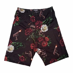 Biker Negra Rosas Calaveras
