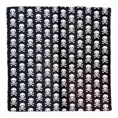 Pañuelo Bandana Negra Calavera Mosaico Full Skull