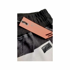 Pantalon Negro y Blanco Salpicado Jogger Algodon en internet