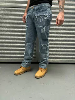 Pantalon Jean Baggy Y2K Ripped Blue - comprar online