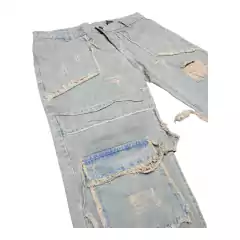 Pantalon Jean Baggy Y2K Ripped Blue - (copia) on internet