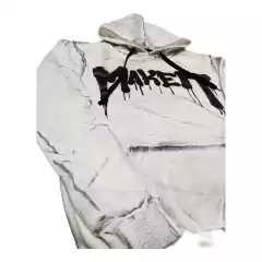 Buzo Hoddie Oso Criminal Blanco - tienda online