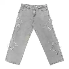 Pantalon Jean Baggy Y2K Estrella Deflecada