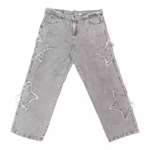 Pantalon Jean Baggy Y2K Estrella Deflecada