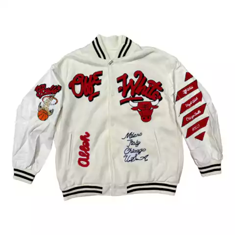 Campera Varsity Universitaria Chicago Bulls Full BLACK - (copia)