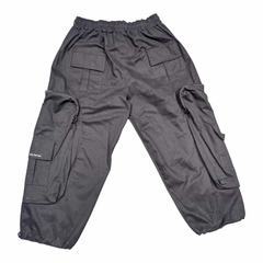 Pantalon Cargo Tempo Ancho Baggy Negro - comprar online