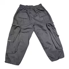 Pantalon Cargo Tempo Ancho Baggy Negro - comprar online