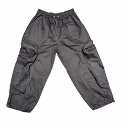 Pantalon Cargo Tempo Ancho Baggy Negro