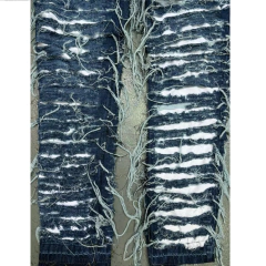Pantalon Jean Ripped Skinny Chupin Chieno Azul/blanco - tienda online