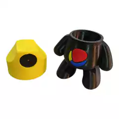 Figura Decoracion Muñeco Estilo Montana Aerosol Negro/Amarillo - tienda online