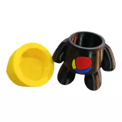 Figura Decoracion Muñeco Estilo Montana Aerosol Negro/Amarillo - KITCH TECH