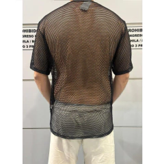 Remera Negra Manga Corta Ballenera - comprar online