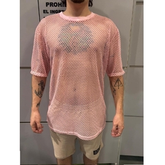 Remera Rosa Manga Corta Ballenera