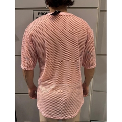 Remera Rosa Manga Corta Ballenera - comprar online