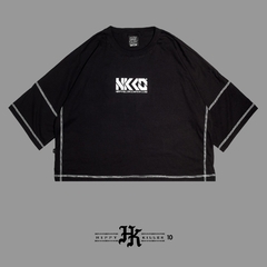 Remera Oversize Negra TECNO en internet