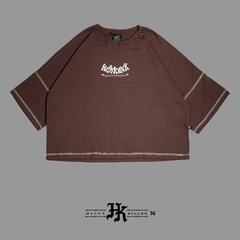 Remera Oversize Marron GLEK en internet